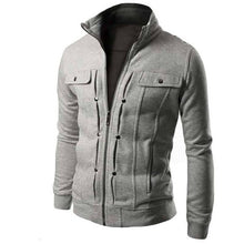 Load image into Gallery viewer, MRMT 2019 Brand New Men&#39;s Standing Collar Sweatshirts Body Repair  Cardigan for Male Fleece Inclined Pocket Jacket  Sweatshirt