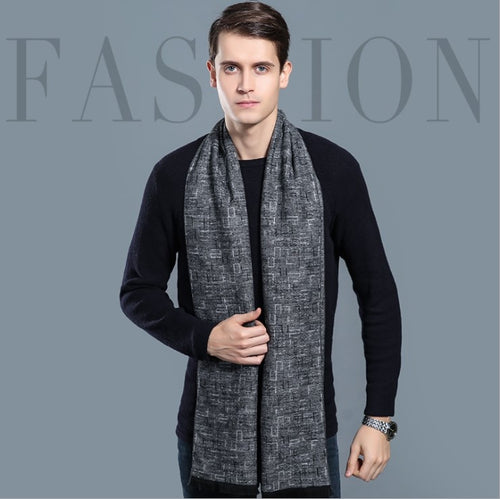 2019 new men's scarf autumn and winter multi-purpose decorative men's business scarf multi-function warm scarf  022