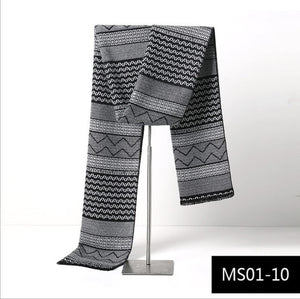 2019 new men's scarf autumn and winter multi-purpose decorative men's business scarf multi-function warm scarf  022