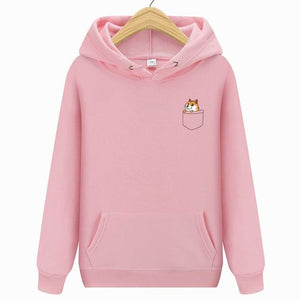 Autumn winter New brand Pocket Cat Letter Printed Hoodies men Casual Hoodies Sweatshirt Sportswear Male Fleece Hooded Jacket