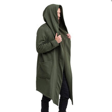 Load image into Gallery viewer, MJARTORIA 2019 New Unisex Casual Open Stitch Hooded Long Cloak Cape Coat Men Women Solid Pocket Loose Clock Coat