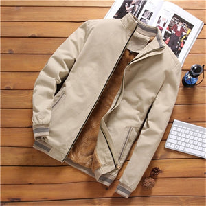 Jackets Mens Pilot Bomber Jacket Male Fashion Baseball Hip Hop Streetwear Coats Slim Fit Coat Mens Fleece Thick Windbreaker