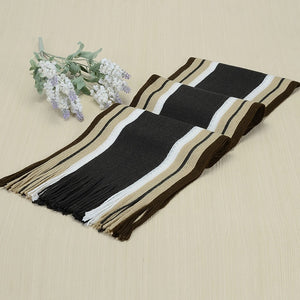 Winter designer scarf men striped cotton scarf female & male brand shawl wrap knit cashmere bufandas Striped scarf with tassels