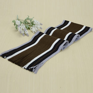 Winter designer scarf men striped cotton scarf female & male brand shawl wrap knit cashmere bufandas Striped scarf with tassels