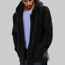 Load image into Gallery viewer, Winter Warm Men Winter Thick Hoodies Tops Fluffy Fleece Fur Jacket Hooded Coat Outerwear Long Sleeve Cardigans