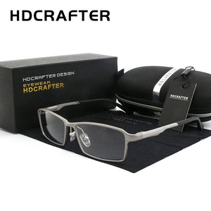 HDCRAFTER 150mm Titanium Frame Optical Recipe Prescription Glasses Men Diopter Myopia Hyperopia Eyeglasses Photochromic Glasses